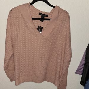New with Tags Hooded Pink Sweater